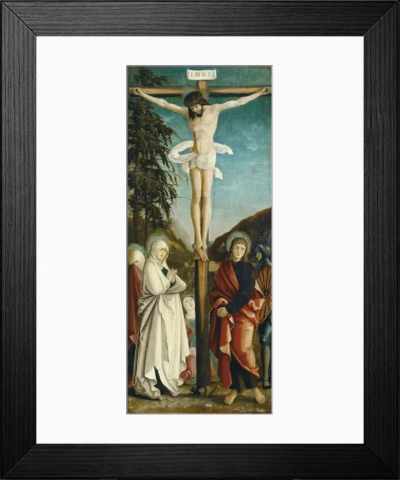 Framed Print : The Crucifixion, 1520. Creator: Anon Framed Print : The Crucifixion, 1520. Creator: Anon
