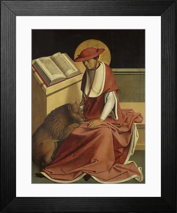 Framed Print : Saint Jerome as a Cardinal, 1498. Creator: Master of Großgmain Framed Print : Saint Jerome as a Cardinal, 1498. Creator: Master of Großgmain