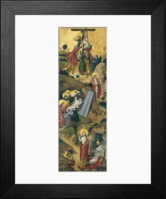 Framed Print : Four Scenes from the Passion, 1495. Creator: Anon Framed Print : Four Scenes from the Passion, 1495. Creator: Anon