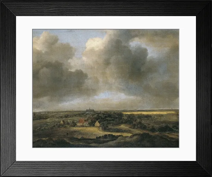 Framed Print : Bleaching Fields at Bloemendaal, near Haarlem, unknown date. Creator: Jacob van Ruisdael Framed Print : Bleaching Fields at Bloemendaal, near Haarlem, unknown date. Creator: Jacob van Ruisdael