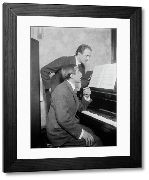 Framed Print : Thibault & Cortot, between c1915 and c1920. Creator: Bain News Service Framed Print : Thibault & Cortot, between c1915 and c1920. Creator: Bain News Service