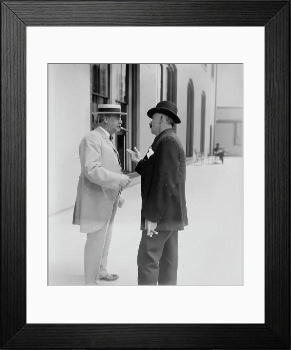 Framed Print : B.B. Odell with unidentified gentleman, 1910. Creator: Bain News Service Framed Print : B.B. Odell with unidentified gentleman, 1910. Creator: Bain News Service