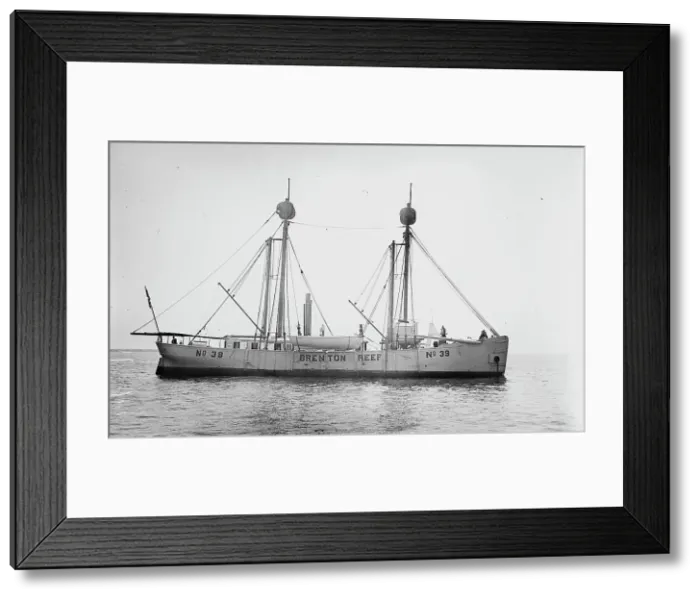 Framed Print : Light ship, 1914. Creator: Bain News Service Framed Print : Light ship, 1914. Creator: Bain News Service