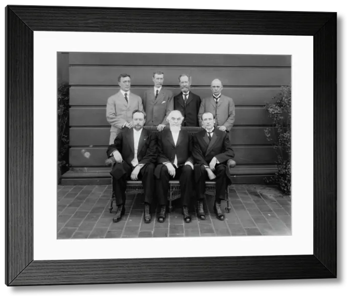 Framed Print : E.W.V. Kuehn, Gen. W.P. Hall, R.B. Maxwell, J.T.D. Pyles, Dr. L.W. Jones, Pastor Russell... 1911. Creator: Bain News Service Framed Print : E.W.V. Kuehn, Gen. W.P. Hall, R.B. Maxwell, J.T.D. Pyles, Dr. L.W. Jones, Pastor Russell... 1911. Creator: Bain News Service