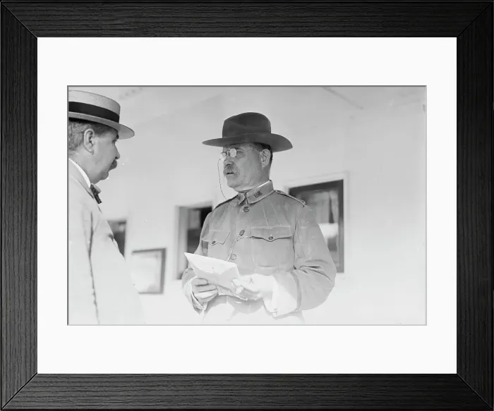 Framed Print : Brig. Gen. T.H. Bliss, with aide, 1912. Creator: Bain News Service Framed Print : Brig. Gen. T.H. Bliss, with aide, 1912. Creator: Bain News Service