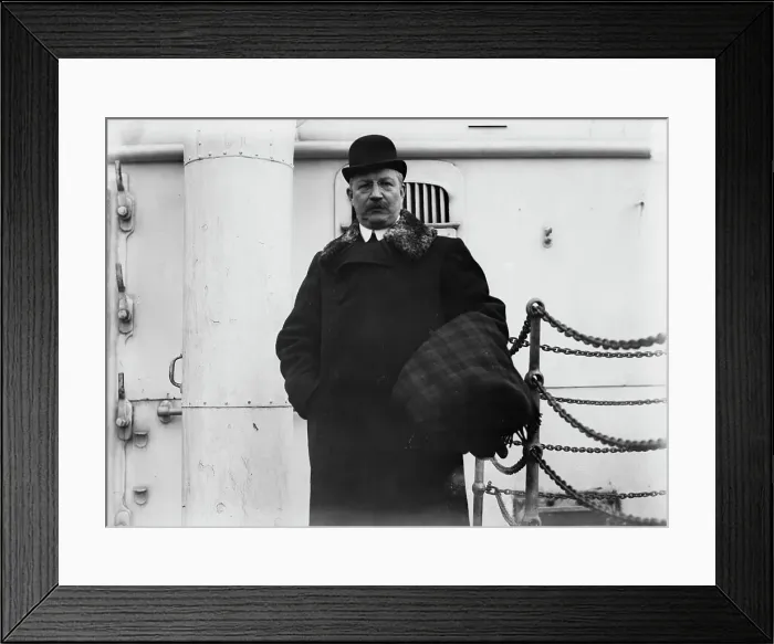 Framed Print : Milyukof, on ship, 1915. Creator: Bain News Service Framed Print : Milyukof, on ship, 1915. Creator: Bain News Service