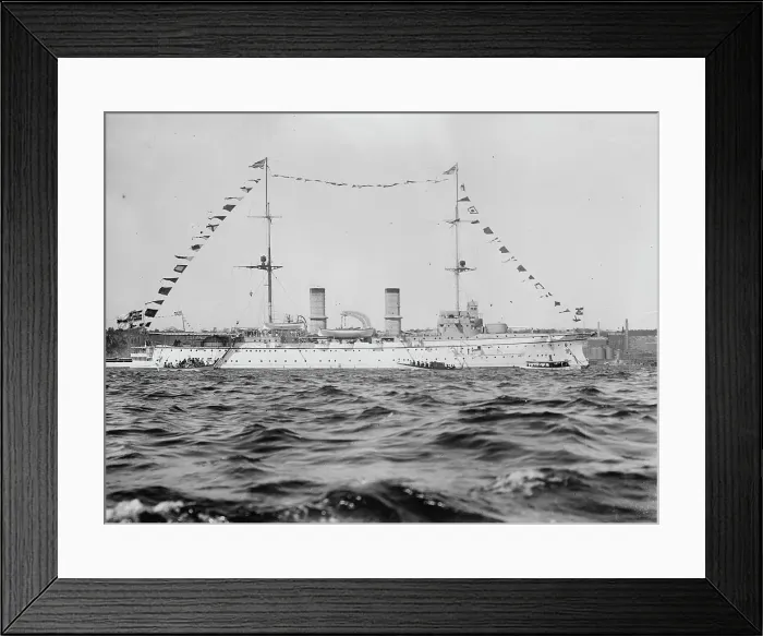 Framed Print : Hertha - German vessel, 1914. Creator: Bain News Service