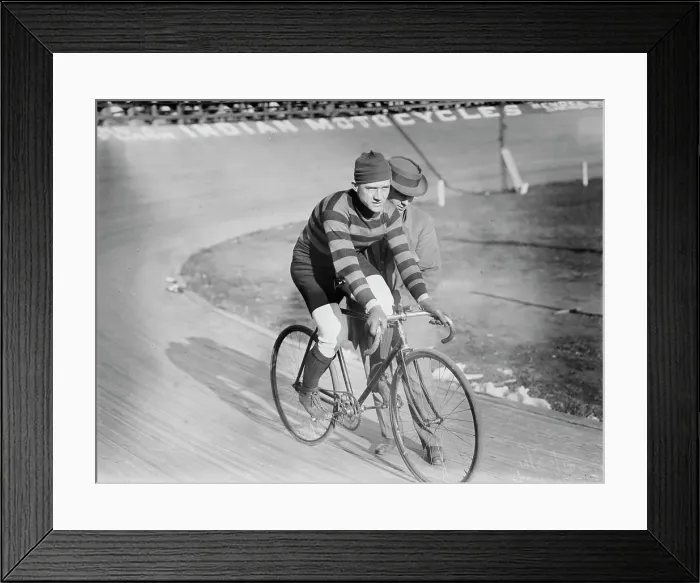 Framed Print : Cyclist Anderson, 1910. Creator: Bain News Service Framed Print : Cyclist Anderson, 1910. Creator: Bain News Service