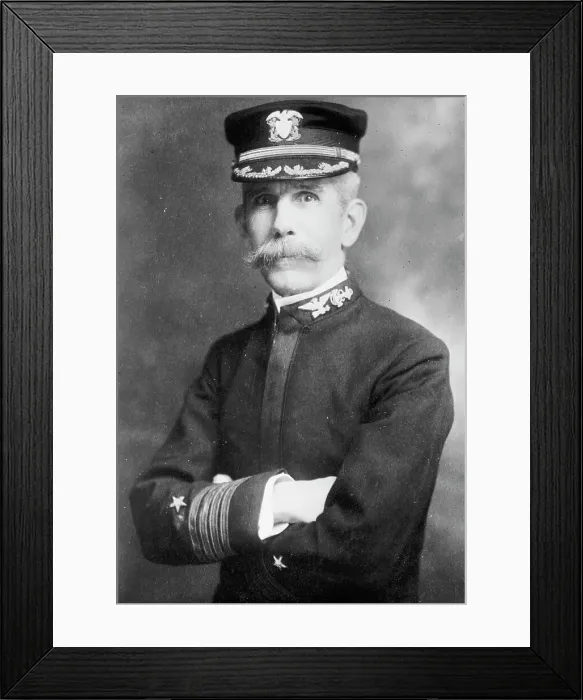 Framed Print : Admiral Wainwright, portrait bust, in uniform, 1911. Creator: Bain News Service Framed Print : Admiral Wainwright, portrait bust, in uniform, 1911. Creator: Bain News Service