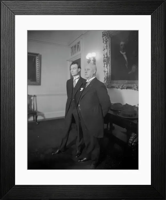 Framed Print : J.P. Mitchell [i.e. John Purroy Mitchel] & Ardolph Kline, 1914. Creator: Bain News Service
