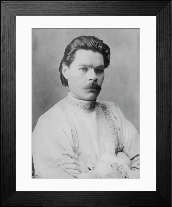 Framed Print : Maxim Gorky, 1910. Creator: Bain News Service Framed Print : Maxim Gorky, 1910. Creator: Bain News Service