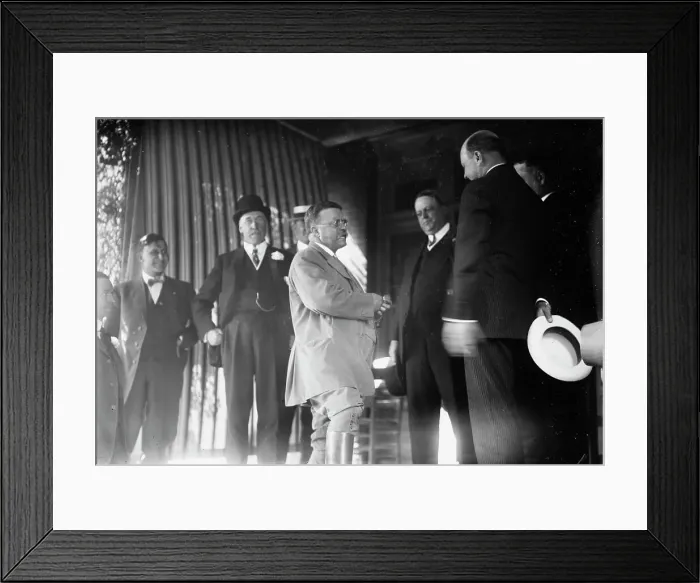 Framed Print : Roosevelt at Oyster Bay, 1912. Creator: Bain News Service Framed Print : Roosevelt at Oyster Bay, 1912. Creator: Bain News Service