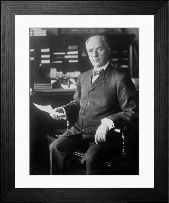 Framed Print : J.D. Archbold, seated holding paper, 1911. Creator: Bain News Service Framed Print : J.D. Archbold, seated holding paper, 1911. Creator: Bain News Service