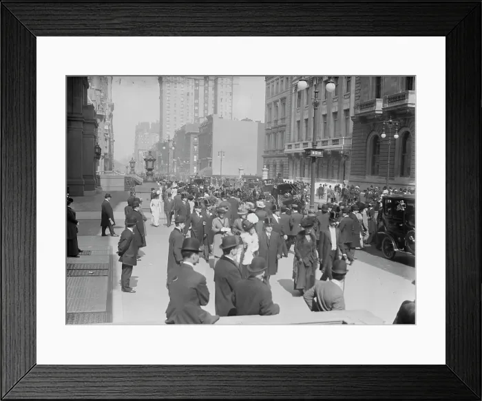 Framed Print : Easter Parade, Fifth Ave. New York, 1910. Creator: Bain News Service Framed Print : Easter Parade, Fifth Ave. New York, 1910. Creator: Bain News Service