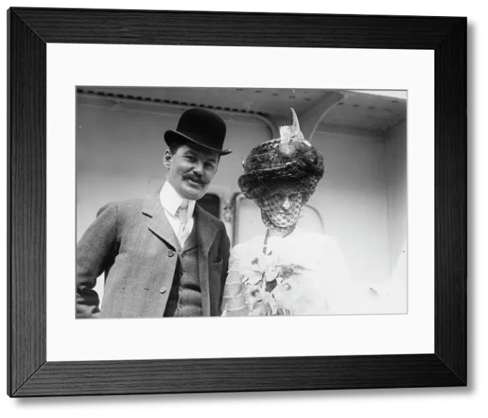 Framed Print : Mr. and Mrs. C.F. Bishop, 1910. Creator: Bain News Service Framed Print : Mr. and Mrs. C.F. Bishop, 1910. Creator: Bain News Service