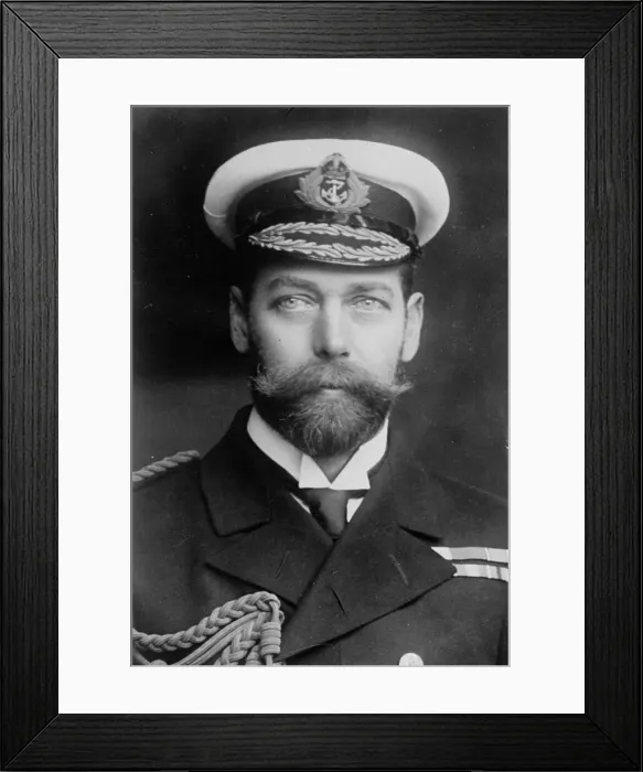 Framed Print : King George of England in uniform, Rotary Photo, 1911. Creator: Bain News Service Framed Print : King George of England in uniform, Rotary Photo, 1911. Creator: Bain News Service