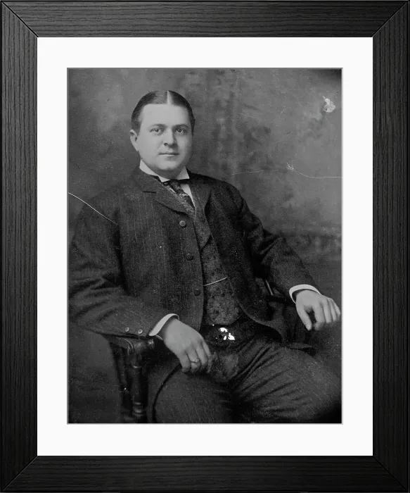 Framed Print : C.B. Gates seated, 1910. Creator: Bain News Service Framed Print : C.B. Gates seated, 1910. Creator: Bain News Service