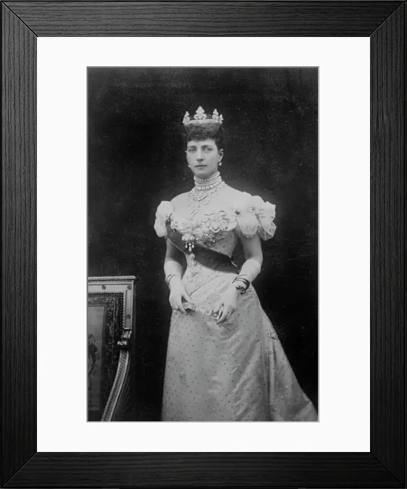 Framed Print : Queen Alexandra standing, 1912. Creator: Bain News Service Framed Print : Queen Alexandra standing, 1912. Creator: Bain News Service