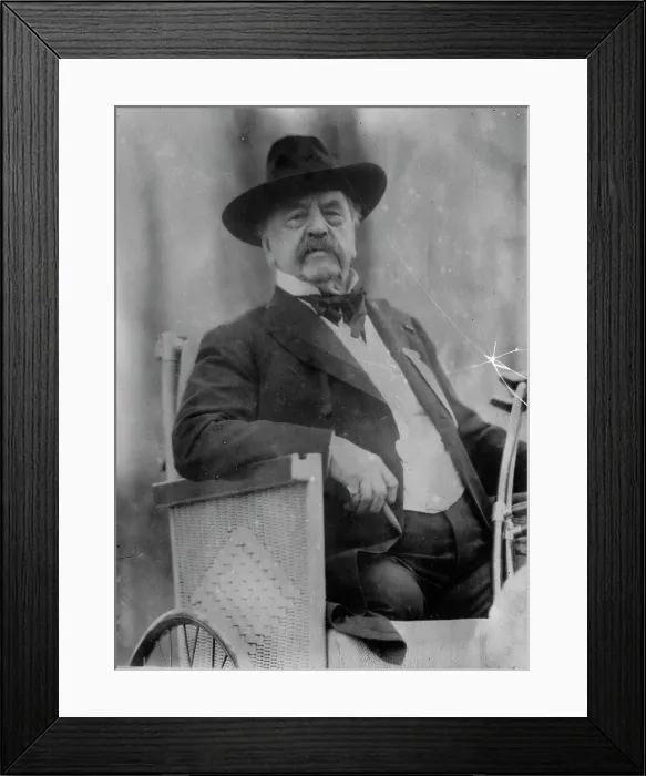 Framed Print : Gen. Dan. Sickles in wheelchair, 1912. Creator: Bain News Service Framed Print : Gen. Dan. Sickles in wheelchair, 1912. Creator: Bain News Service