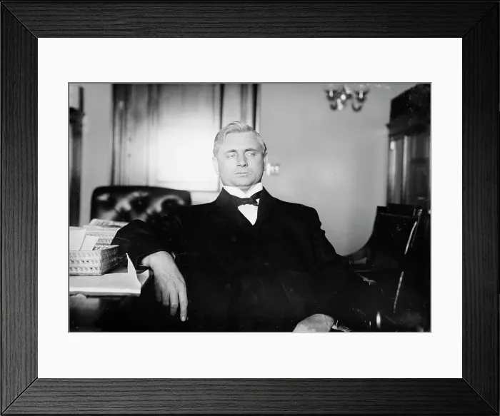 Framed Print : Senator Gore seated, 1910. Creator: Bain News Service Framed Print : Senator Gore seated, 1910. Creator: Bain News Service