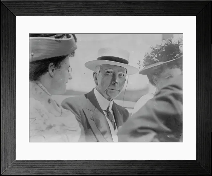 Framed Print : J.D. Rockefeller with others on his birthday, 1910. Creator: Bain News Service Framed Print : J.D. Rockefeller with others on his birthday, 1910. Creator: Bain News Service