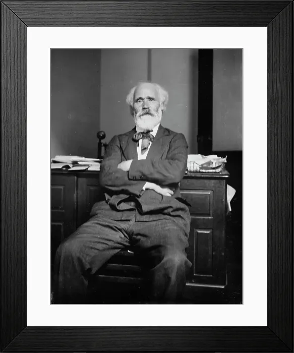 Framed Print : James Keir Hardie seated in study, 1914. Creator: Bain News Service Framed Print : James Keir Hardie seated in study, 1914. Creator: Bain News Service