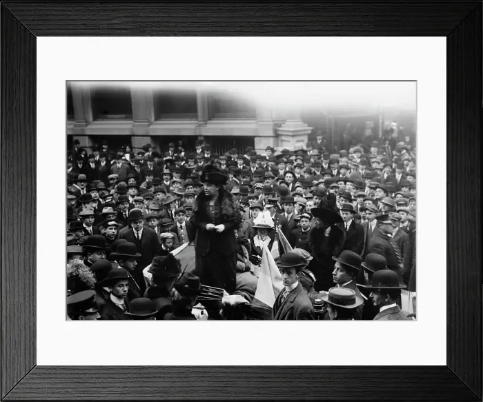 Framed Print : Dr. Anna Shaw in Wall Street, 1911. Creator: Bain News Service Framed Print : Dr. Anna Shaw in Wall Street, 1911. Creator: Bain News Service
