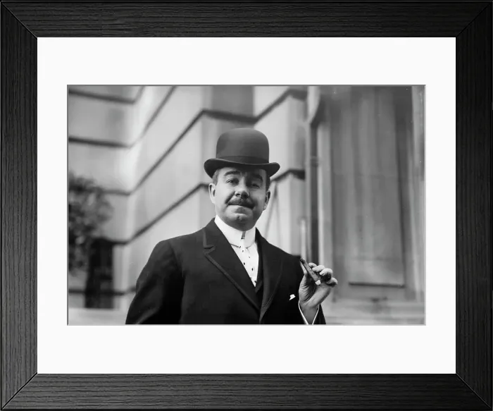 Framed Print : Chas. W. Murphy holding cigar, 1910. Creator: Bain News Service Framed Print : Chas. W. Murphy holding cigar, 1910. Creator: Bain News Service