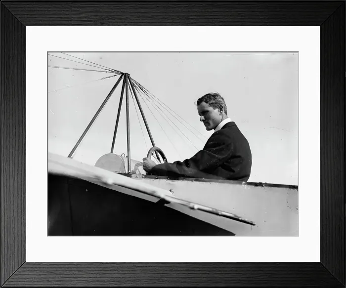 Framed Print : J.M. Johnson in Bleriotype [plane], between c1910 and c1915. Creator: Bain News Service