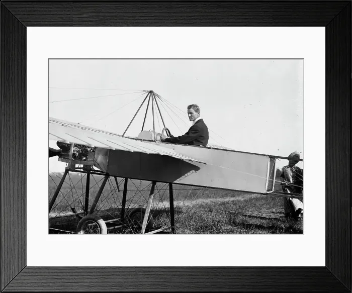 Framed Print : J.M. Johnson in Bleriotype [plane], between c1910 and c1915. Creator: Bain News Service