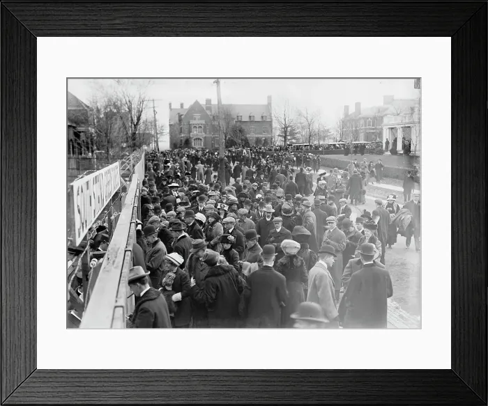 Framed Print : Going to Yale game at Princeton, 1910. Creator: Bain News Service Framed Print : Going to Yale game at Princeton, 1910. Creator: Bain News Service