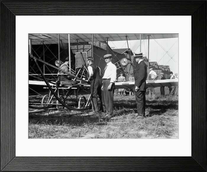 Framed Print : W.R. Kimball & aeroplane, between c1910 and c1915. Creator: Bain News Service Framed Print : W.R. Kimball & aeroplane, between c1910 and c1915. Creator: Bain News Service