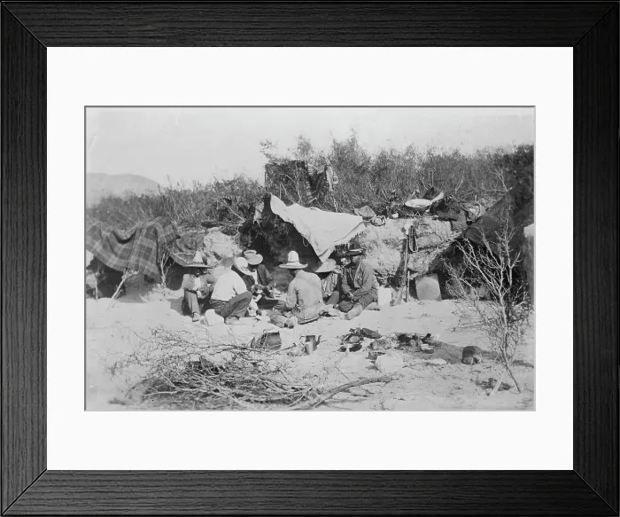 Framed Print : Insurrectos camp, between c1910 and c1915. Creator: Bain News Service Framed Print : Insurrectos camp, between c1910 and c1915. Creator: Bain News Service