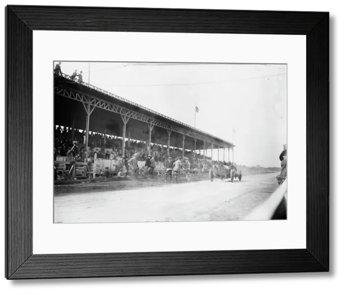 Framed Print : Harry Grant in alco car winning Cup Race, 1910, Kadel photo, 1910. Creator: Bain News Service Framed Print : Harry Grant in alco car winning Cup Race, 1910, Kadel photo, 1910. Creator: Bain News Service
