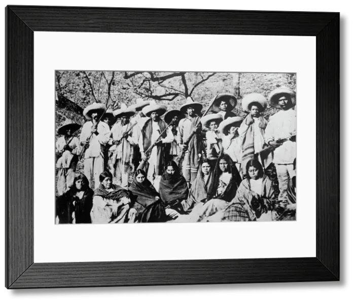 Framed Print : Insurrectos & their women, Mexico, between c1910 and c1915. Creator: Bain News Service Framed Print : Insurrectos & their women, Mexico, between c1910 and c1915. Creator: Bain News Service