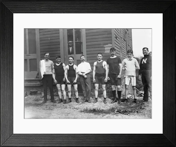 Framed Print : Trainer Hayes; Warnes; Allen; Sec'y Calver; Spenceley; Parks; Erskine... between c1910 and c1915. Creator: Bain News Service Framed Print : Trainer Hayes; Warnes; Allen; Sec'y Calver; Spenceley; Parks; Erskine... between c1910 and c1915. Creator: Bain News Service