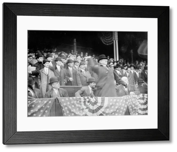 Framed Print : Chas. Hyde opens American B.B. season, 1911. Creator: Bain News Service Framed Print : Chas. Hyde opens American B.B. season, 1911. Creator: Bain News Service