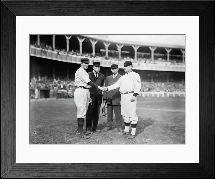 Framed Print : Hal Chase, New York, AL and John McGraw, New York, NL (baseball), 1910. Creators: Bain News Service, Hal Chase Framed Print : Hal Chase, New York, AL and John McGraw, New York, NL (baseball), 1910. Creators: Bain News Service, Hal Chase
