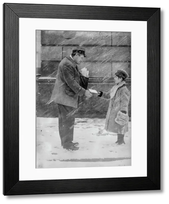 Framed Print : Letter for Santa Claus, between c1910 and c1915. Creator: Bain News Service Framed Print : Letter for Santa Claus, between c1910 and c1915. Creator: Bain News Service