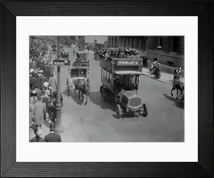 Framed Print : 5th Ave. N.Y.C. between c1910 and c1915. Creator: Bain News Service Framed Print : 5th Ave. N.Y.C. between c1910 and c1915. Creator: Bain News Service