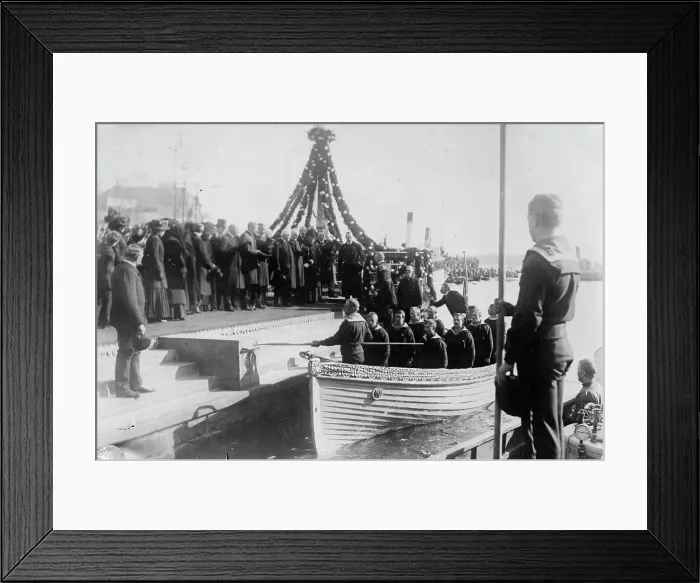 Framed Print : Bjornson funeral, Christiania, 1910. Creator: Bain News Service Framed Print : Bjornson funeral, Christiania, 1910. Creator: Bain News Service