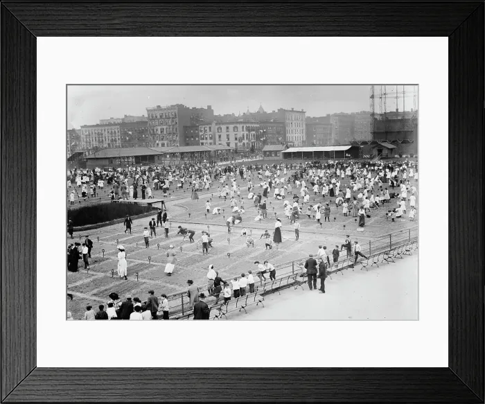 Framed Print : Children planting in Thos. Jefferson Park, N.Y.C. between c1910 and c1915. Creator: Bain News Service Framed Print : Children planting in Thos. Jefferson Park, N.Y.C. between c1910 and c1915. Creator: Bain News Service