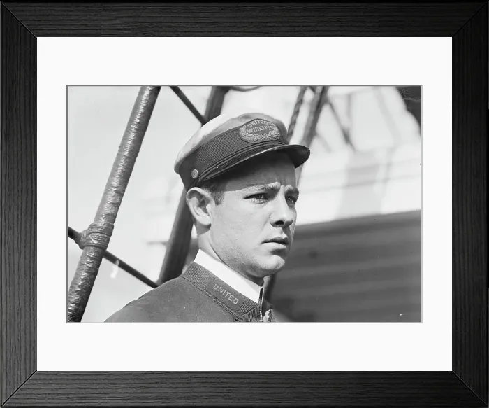 Framed Print : H. Benson - Wireless operator on Merida, between c1910 and c1915. Creator: Bain News Service Framed Print : H. Benson - Wireless operator on Merida, between c1910 and c1915. Creator: Bain News Service