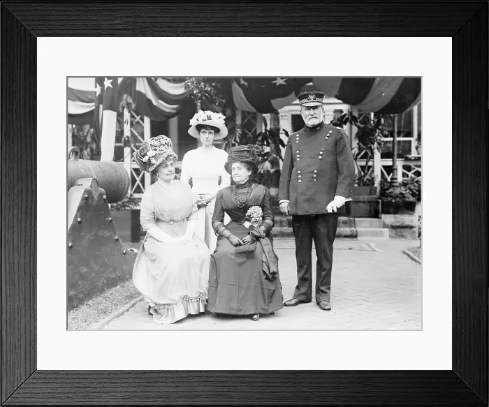 Framed Print : Mrs. F.D. Grant; Mrs. Francis M. Gibson; Mrs. U.S. Grant III; Gen. F.D. Grant, 1911. Creator: Bain News Service Framed Print : Mrs. F.D. Grant; Mrs. Francis M. Gibson; Mrs. U.S. Grant III; Gen. F.D. Grant, 1911. Creator: Bain News Service