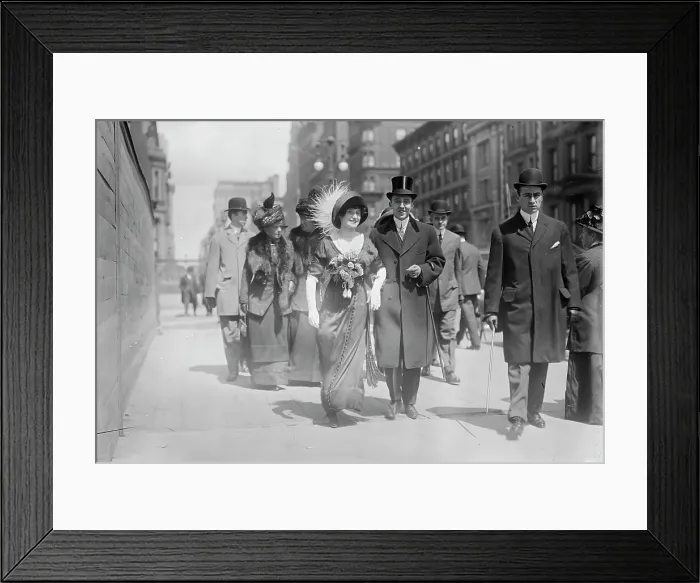 Framed Print : 5th Ave. - Easter 1911. Creator: Bain News Service Framed Print : 5th Ave. - Easter 1911. Creator: Bain News Service