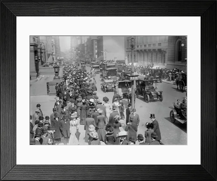 Framed Print : 5th Ave. - Easter 1911. Creator: Bain News Service Framed Print : 5th Ave. - Easter 1911. Creator: Bain News Service