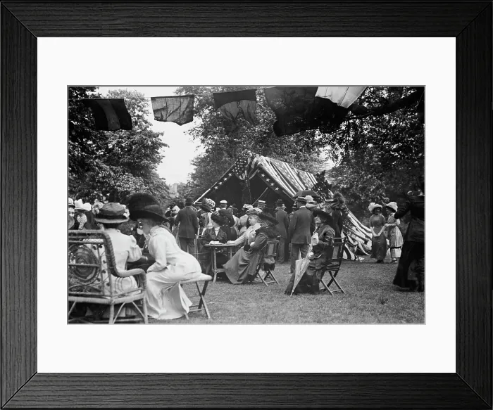 Framed Print : Garden Party, Governor's Island, 1911. Creator: Bain News Service Framed Print : Garden Party, Governor's Island, 1911. Creator: Bain News Service