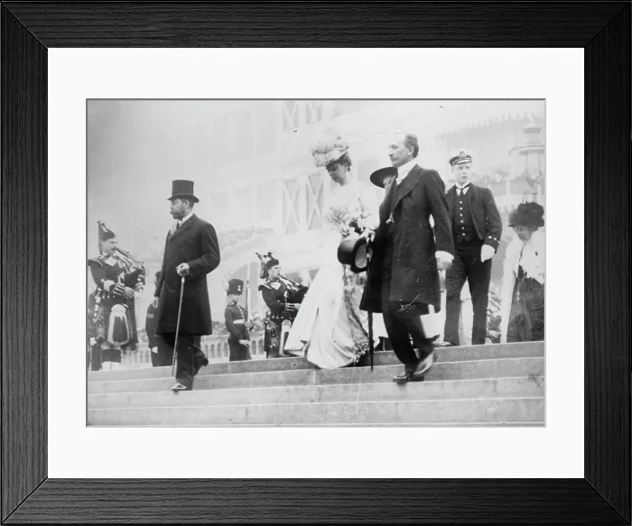 Framed Print : King Geo. Queen Mary, Earl Plymouth, Prince of Wales at opening Festival of Empire, 1912. Creator: Bain News Service Framed Print : King Geo. Queen Mary, Earl Plymouth, Prince of Wales at opening Festival of Empire, 1912. Creator: Bain News Service