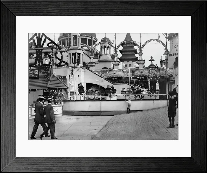 Framed Print : The Teaser, Coney Island in Luna Park, 1911. Creator: Bain News Service Framed Print : The Teaser, Coney Island in Luna Park, 1911. Creator: Bain News Service