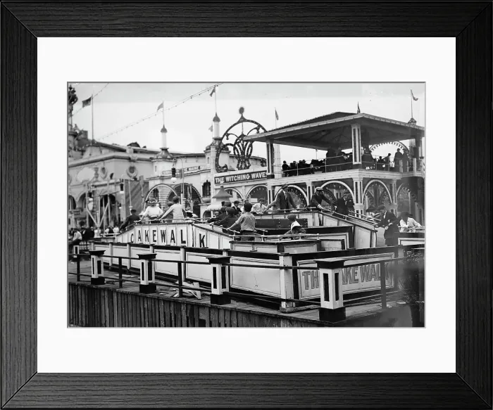 Framed Print : Coney island, the Cake Walk, 1911. Creator: Bain News Service Framed Print : Coney island, the Cake Walk, 1911. Creator: Bain News Service